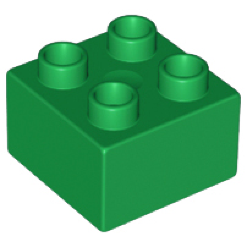 Duplo, Steen 2x2 Green